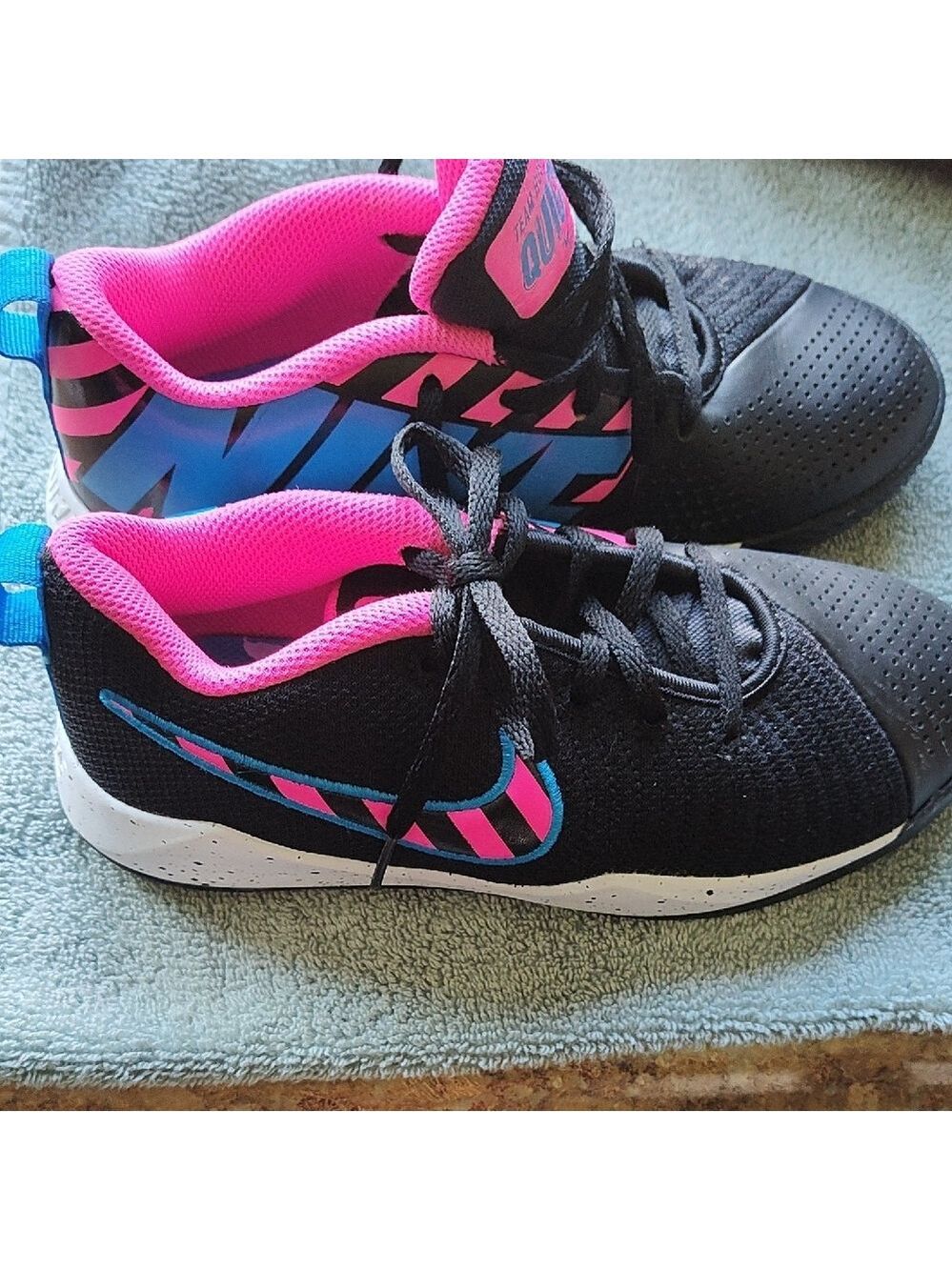 Nike Kids Sneakers - Black, Blue, Pink - Picture 4 of 9